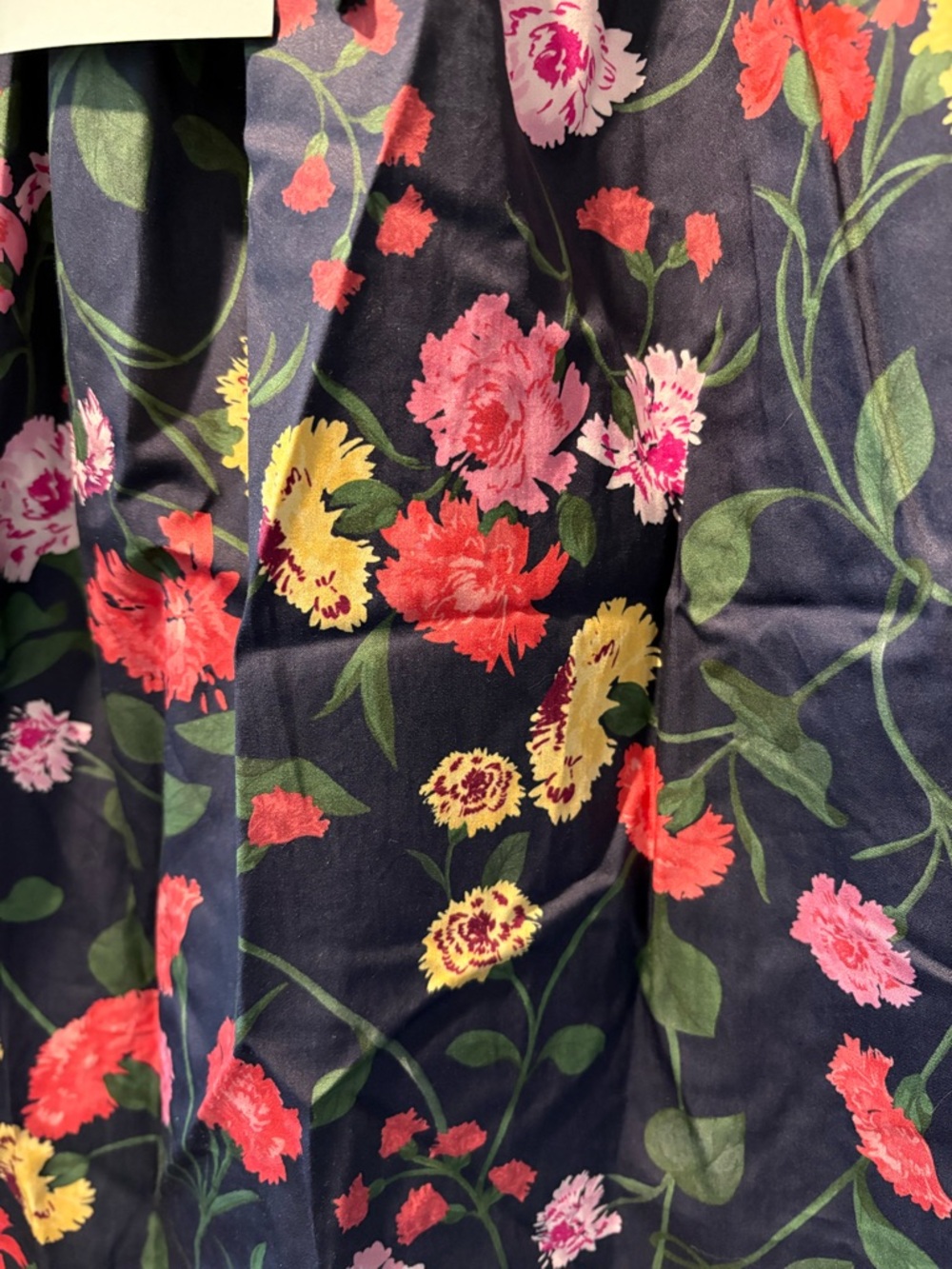 NWT Hill House Home The Ophelia Nap Dress Navy Peony Bouquet Cotton Sateen - Picture 4 of 9